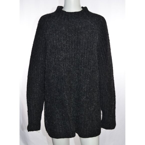 Lauren Ralph Lauren Mock Neck Knit Wool/Alpaca Blend Sweater Gray Size 3X - Picture 1 of 4